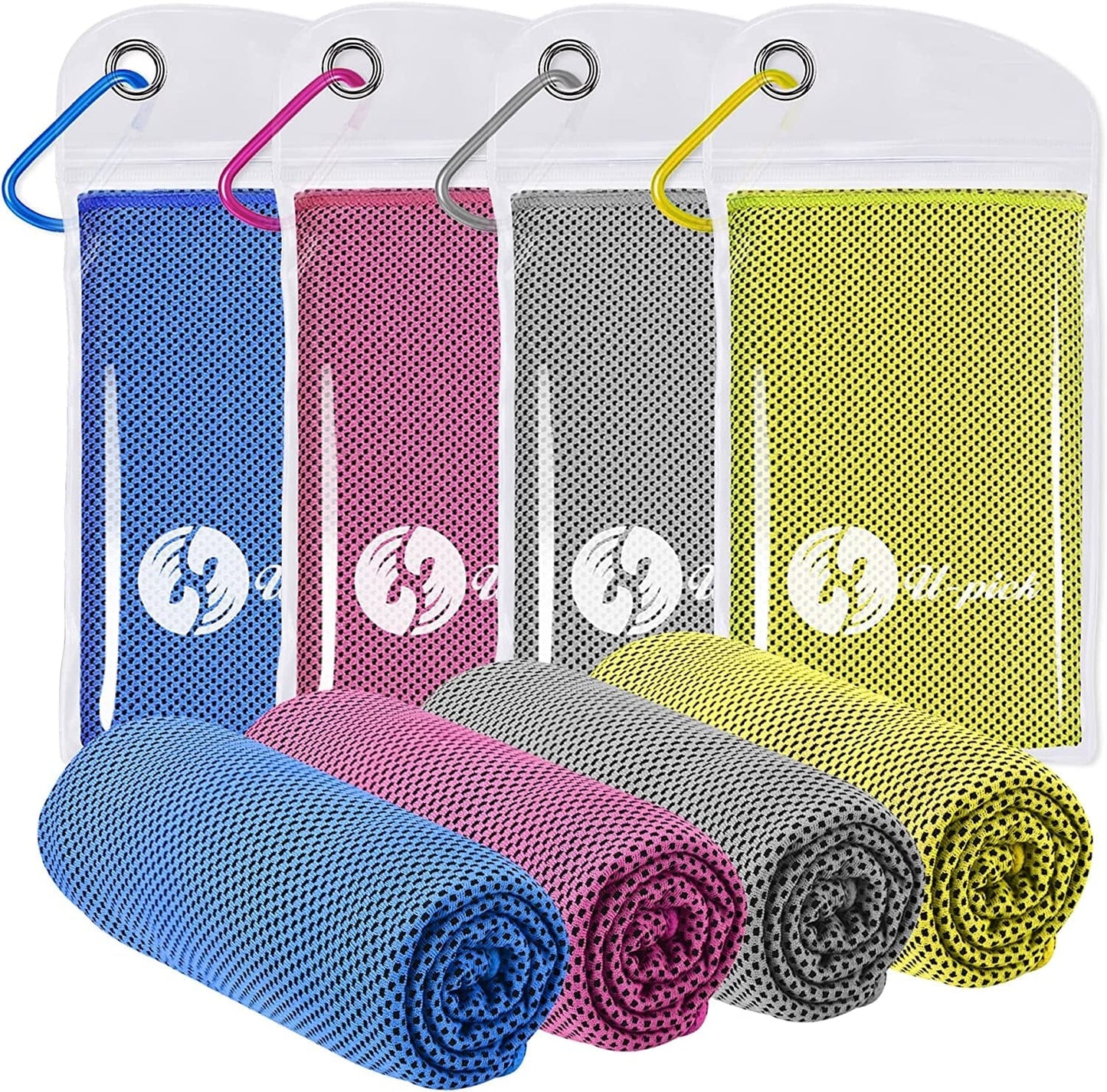 U-Pick Cooling Towel(40" X 12") Soft and Breathable Chilly Towel Stay Cooling for Sports,Workout,Fitness,Gym,Yoga,Pilates,Travel,Camping & More