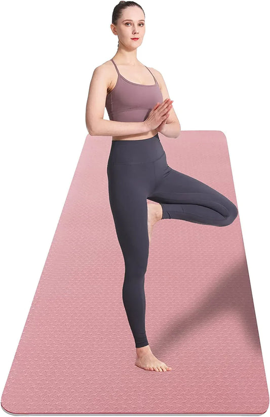 UMINEUX Extra Wide Yoga Mat for Women and Men, 72"X 32"X 1/4", Eco-Friendly TPE Yoga Mat Non Slip, Large Workout Mats,Perfect for Barefoot Exercise (Yoga, Pilates, Fitness, Meditation)